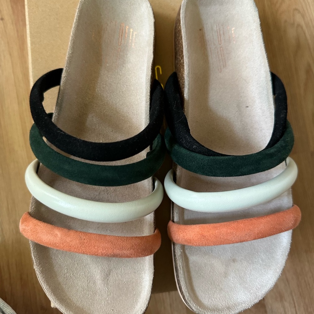 Charlotte Stone Stylish Multicolor Gloria Slide Sandals - Picture 8 of 10